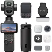 DJI - Osmo Pocket 4P Cámara de acción Vlog Combo Negro