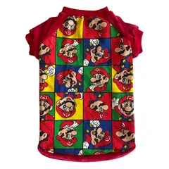 GENERICO - Abrigo - Polera Felpa para Perros Talla 5 Mario Bros