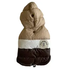 GENERICO - Kins Store Club Abrigo - Casaca Acolchada para Perros Talla 0 Marrón