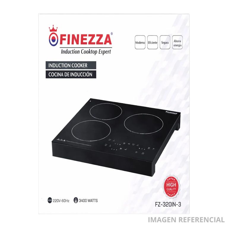 Cocina de Inducción 3 Hornillas 3400W con Control Táctil - FZ-320IN-3