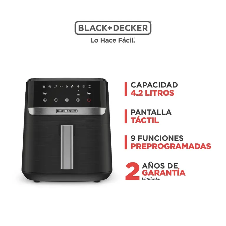 Freidora de Aire BLACK+DECKER Purifry 4.2L Negro AFBD42-1BDCL