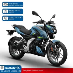 PULSAR - Motocicleta BAJAJ N160 FI - Celeste