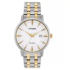 Citizen - Reloj Hombre BM7464-52H Eco-Drive Esfera Blanca Dos Tonos Acero Inox