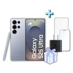 SAMSUNG - S25 ULTRA 256GB -12GB RAM TITANIUM BLUE + CARGADOR 45W + MICA + CASE PROTECTOR