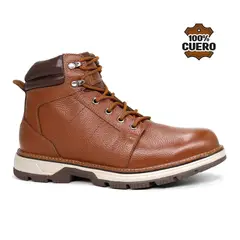 KAIDA - Botines Casuales para Hombre de Cuero BX22-CL26Q3 Marrón