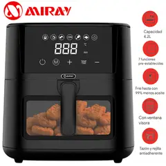 MIRAY - Freidora De Aire Digital OFM-113 4.2L Panel Digital