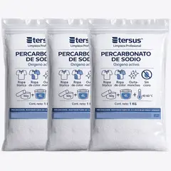 TERSUS - Percarbonato De Sodio Bolsa 1 Kg - Pack X 3 -