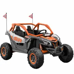 OEM - Carro Eléctrico Coche 4X4 Naranja Estilo UTV Can-Am Maverick X3 12V Doble Motor 550 Con Control