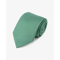 Andrew'S Ties - Corbata Color Verde Esmeralda con Finas Líneas