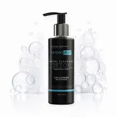 DERMOHELP - Jabón Facial para Puntos Negros y Piel Grasa - Carbón Activado