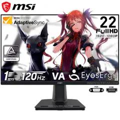 Msi - Monitor PRO MP225 E12VL, 22 Full HD, 120Hz, 1Ms, Adaptive Sync