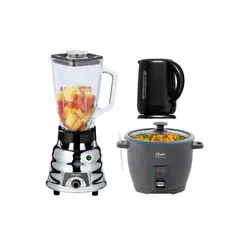 OSTER - Combo Licuadora Clásica 600W + Olla Arrocera 1.8L + Hervidor Eléctrico 1.7L