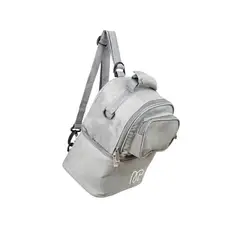 GENERICO - Mochila Cooler Térmica Gris Doble Compartimento + Ice Pack