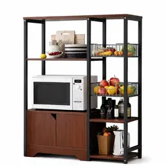 INSPIRA MARKET - Estante Organizador Multiuso para Cocina, Comedor con Repisas y Alacena 105 x 80 x 30 cm