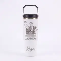 LITTLE BRU ACCESORIOS EXCLUSIVOS - Termo Tomatodo Papa Personalizado 900ML Blanco
