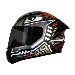 LS2 - CASCO MOTO FF810 LUPIT NEGRO AMARILLO ECER2206