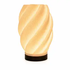 OEM - Lámpara Espiral Aura LED de 23 cm Luz Cálida Ambiente Tipo Luna Real