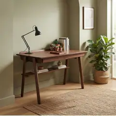 MIN CITY HOME - Escritorio de madera de diseño contemporáneo estilo retro.