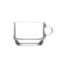 LAV - Taza de Vidrio para Café Espresso 270 ml - 9.12 oz Caja 12 Piezas