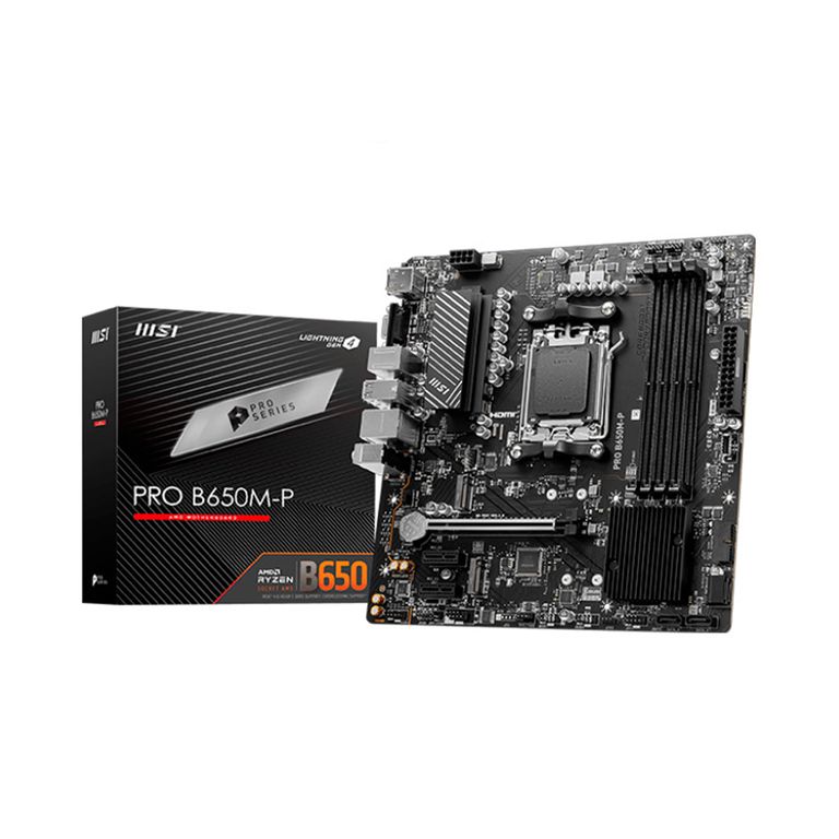 Motherboard Pro B650M-P Am5 Matx Para Procesadores Amd B650 - Rendimiento Y Compatibil