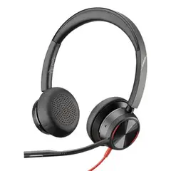 POLY - Auriculares Blackwire 8225 Con Cable, Estéreo, Sonido Excepcional Y Comodidad Ergonóm