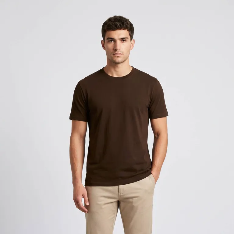 Polo Básico Hombre Algodón Regular Fit Marron