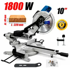 DONGCHENG - Sierra Ingleteadora Telescópica Industrial 10 '' DJX10-255 1800W