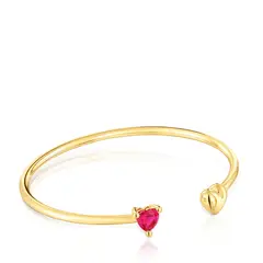 TOUS - PULSERA ESCLAVA CON BAÑO DE ORO 18 KT GARDEN OF LOVE LGG