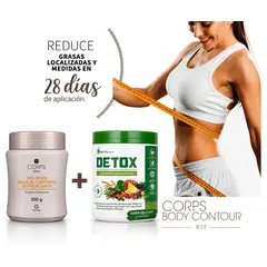 GENERICO - KIT PERDIDA DE PESO GEL REDUCTOR CORPS DE MEDIDAS + DETOX
