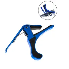 GENERICO - Capotraste Color Azul para Guitarra Acústica, Eléctrica.