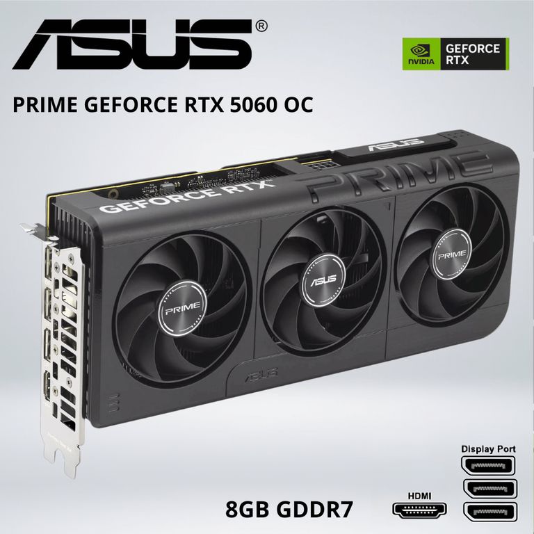 TARJETA GRÁFICA - PRIME GEFORCE RTX 5060 OC 8GB GDDR7