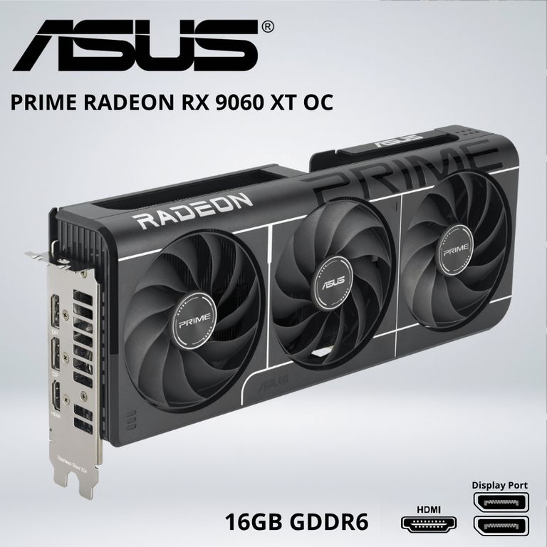 TARJETA GRÁFICA - Prime Radeon RX 9060 XT OC 16GB GDDR6