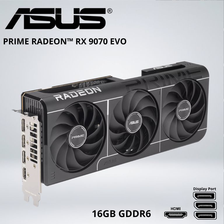 TARJETA GRÁFICA - PRIME RADEON™ RX 9070 EVO OC 16GB GDDR6