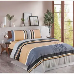 CASATEX - JUEGO DE SABANAS LUJOSA BORDADA 2500 HILOS DISEÑO 1.5 PLZ