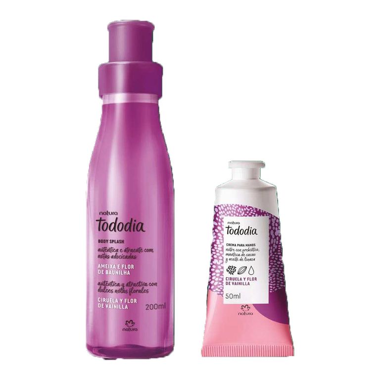 Tododia Ciruela y Flor de Vainilla Spray Corporal con Crema de Manos