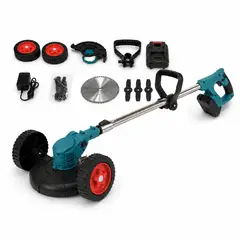 GENERICO - Podadora de Césped Inalámbrica 48V Recargable Cortadora de Grass con Ruedas