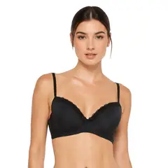 Caffarena - Sostén Push Up Soft Microfibra Encaje 8203000P1