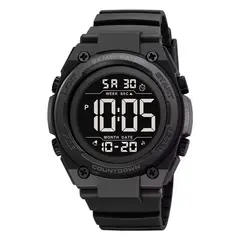 Skmei - Reloj Trooper Hombre Digital Deportivo Dual Alarma Negro 2713