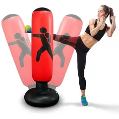 GENERICO - Poste de Boxeo Inflable Independiente para Niños y Adultos Entrenamiento de Karate y Taekwondo 1.55m