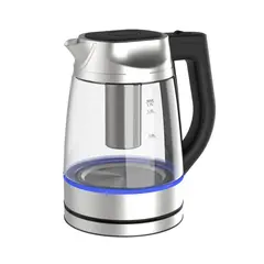BLACKLINE - Hervidor de Cristal 1.7L FK-2405CInfusor de té Negro