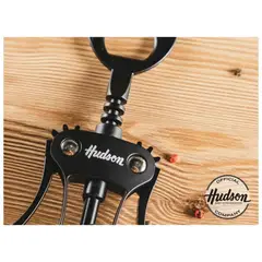 HUDSON - Sacacorchos con Alas de Cinc Negro