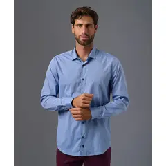 Mbo - Camisa 100% Algodón Slim Fit Hombre