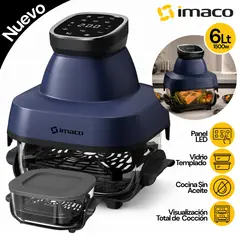 Imaco - Freidora de aire 6L Dual Glass Pro AF1524VD
