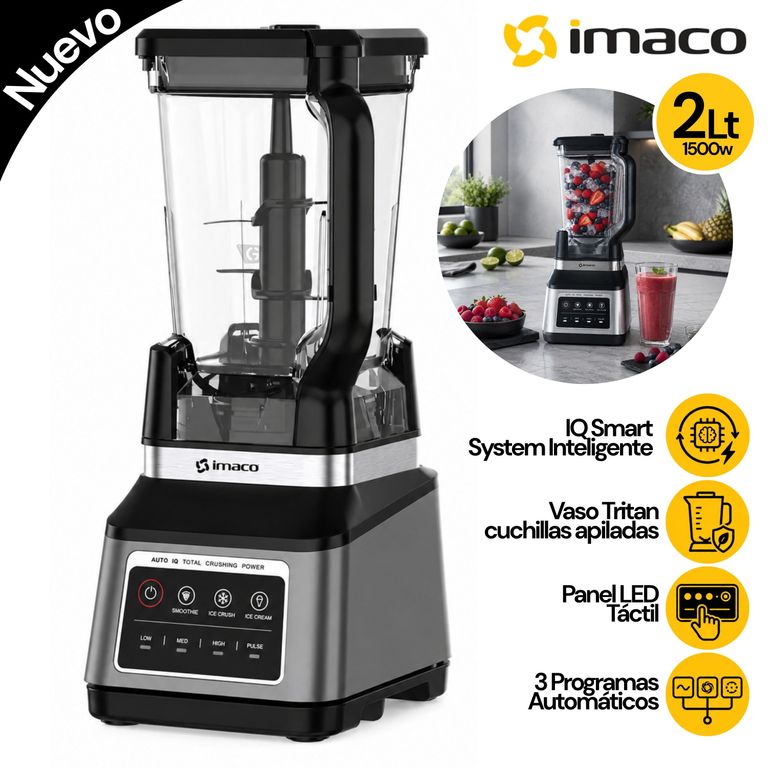 Licuadora 2L Inteligente IQ Smart System 1500W BLC1500KI