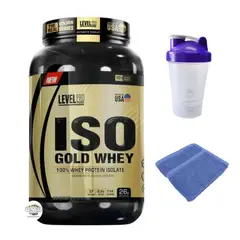 LEVEL PRO SUPPLEMENT SCIENCE - Iso gold whey de 1kg + Regalos
