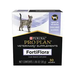 PURINA - Pro Plan Veterinary Suplements Fortiflora Feline Probiotic Caja X 30 Sachets