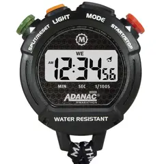 Marathon Sports - Cronómetro Adanac Digital 24 Hrs Pantalla XL con Luz 01100 ST083021