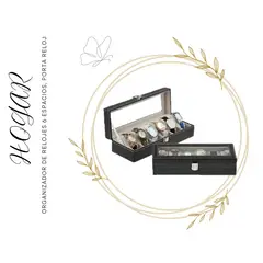 GENERICO - Estuche organizador porta relojes 6 espacios.