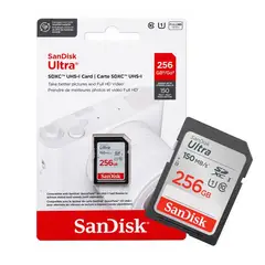 SANDISK - Memoria Sd Ultra 256gb Para Cámara 150mbs