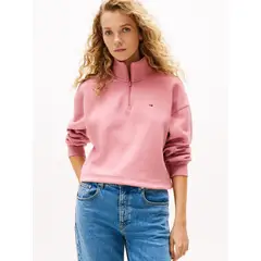 TOMMY HILFIGER - SWEATSHIRT TJW BXY CRP 1/4 ZIP MOCK NECK